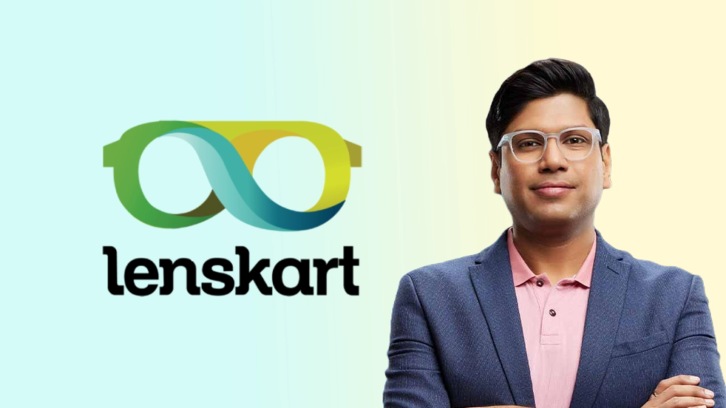 Peyush Bansal Image With Lenskart Logo