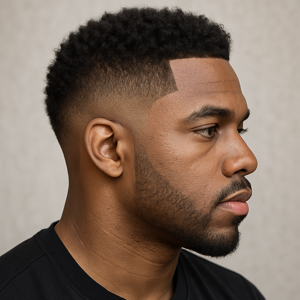 burst fade for black hair