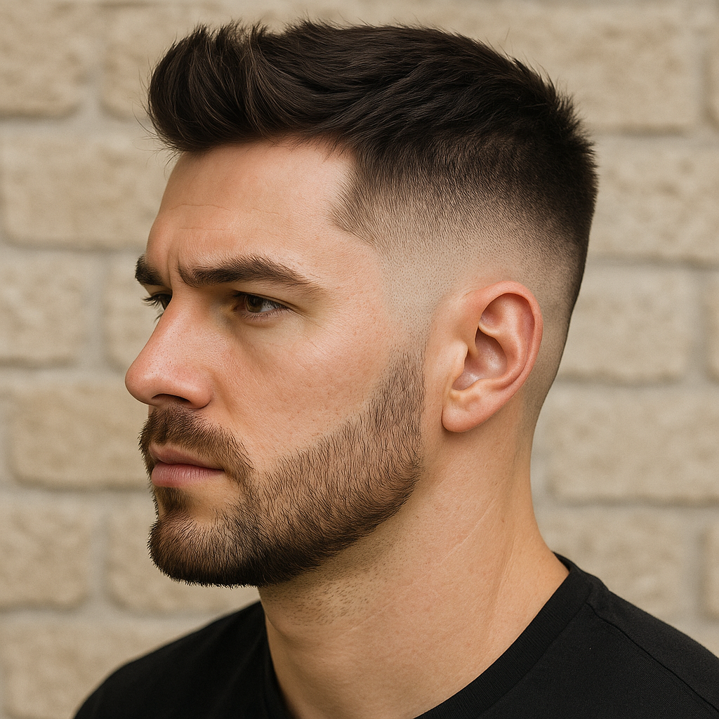 burst fade for square face