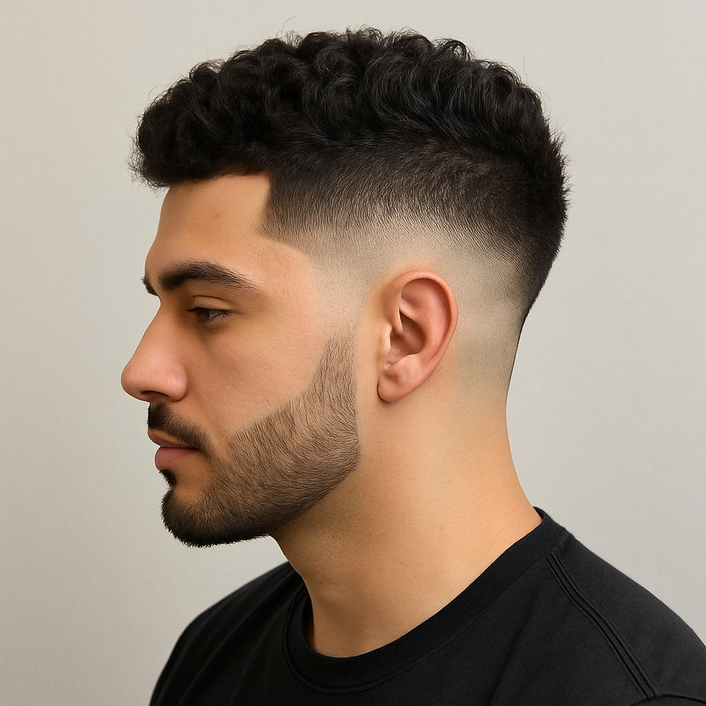 burst fade for thick hair
